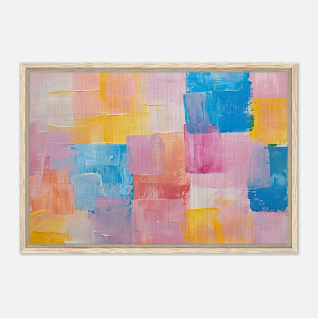 Da Vinci Abstract Art Wall art print | Abstract - Framed Canvas - 50x75 cm / 20x30″ - Wood frame