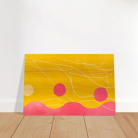 Da Vinci Abstract Art Wall art print | Abstract - Brushed Aluminum Print - 30x45 cm / 12x18″ - 
