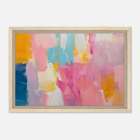 Da Vinci Abstract Art Wall art print - Framed Canvas - 30x45 cm / 12x18″ - Wood frame