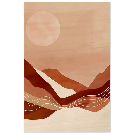 Da Vinci Abstract Art Wall art print - Wood Prints - 40x60 cm / 16x24″ - 