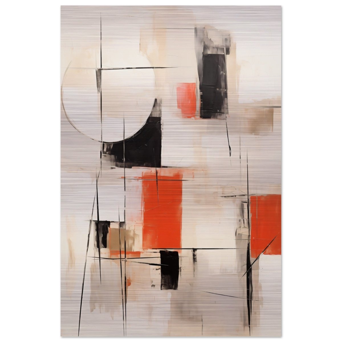 Da Vinci Abstract Art Wall art print - Brushed Aluminum Print - 60x90 cm / 24x36″ - 