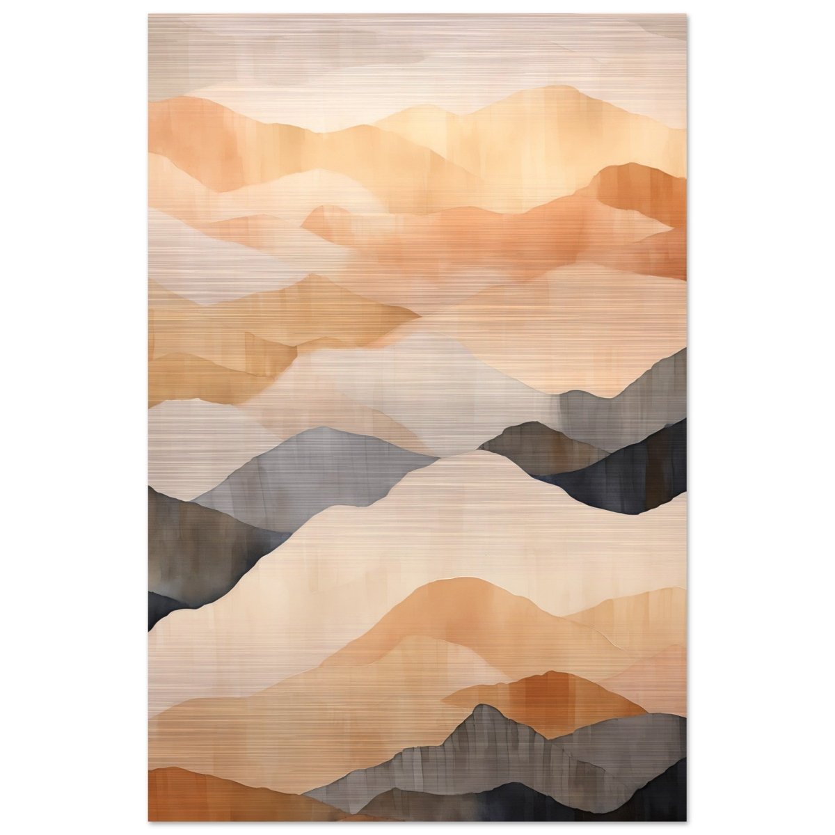 Da Vinci Abstract Art Wall art print - Brushed Aluminum Print - 30x45 cm / 12x18″ - 
