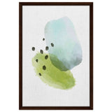 Da Vinci Abstract Art Wall art print - Framed Canvas - 50x75 cm / 20x30″ - Dark wood frame