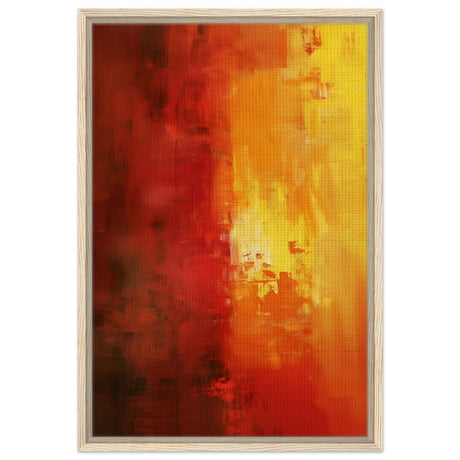 Da Vinci Abstract Art Wall art print - Framed Canvas - 50x75 cm / 20x30″ - Wood frame