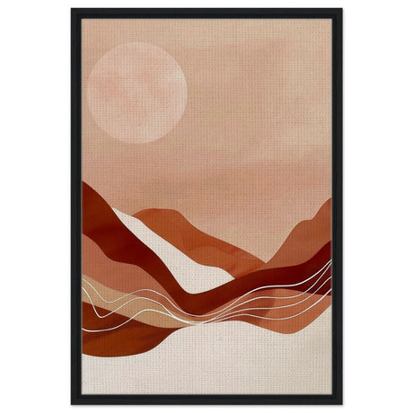 Da Vinci Abstract Art Wall art print - Framed Canvas - 60x90 cm / 24x36″ - Black frame