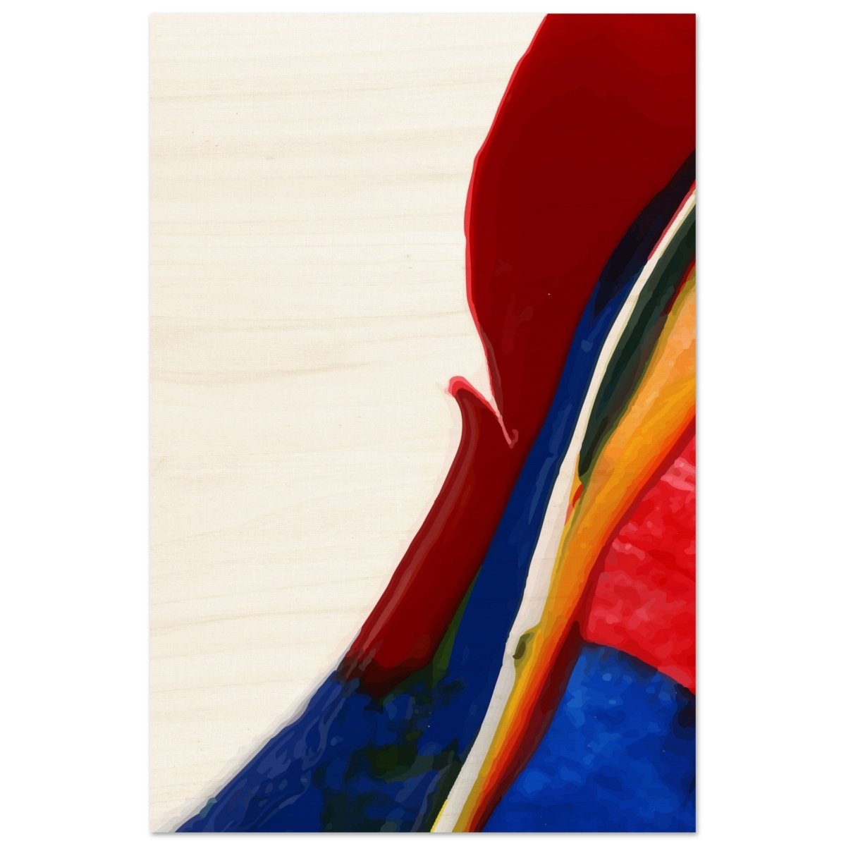 Da Vinci Abstract Art Wall art print - Wood Prints - 50x75 cm / 20x30″ - 