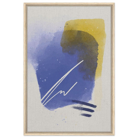 Da Vinci Abstract Art Wall art print - Framed Canvas - 60x90 cm / 24x36″ - Wood frame