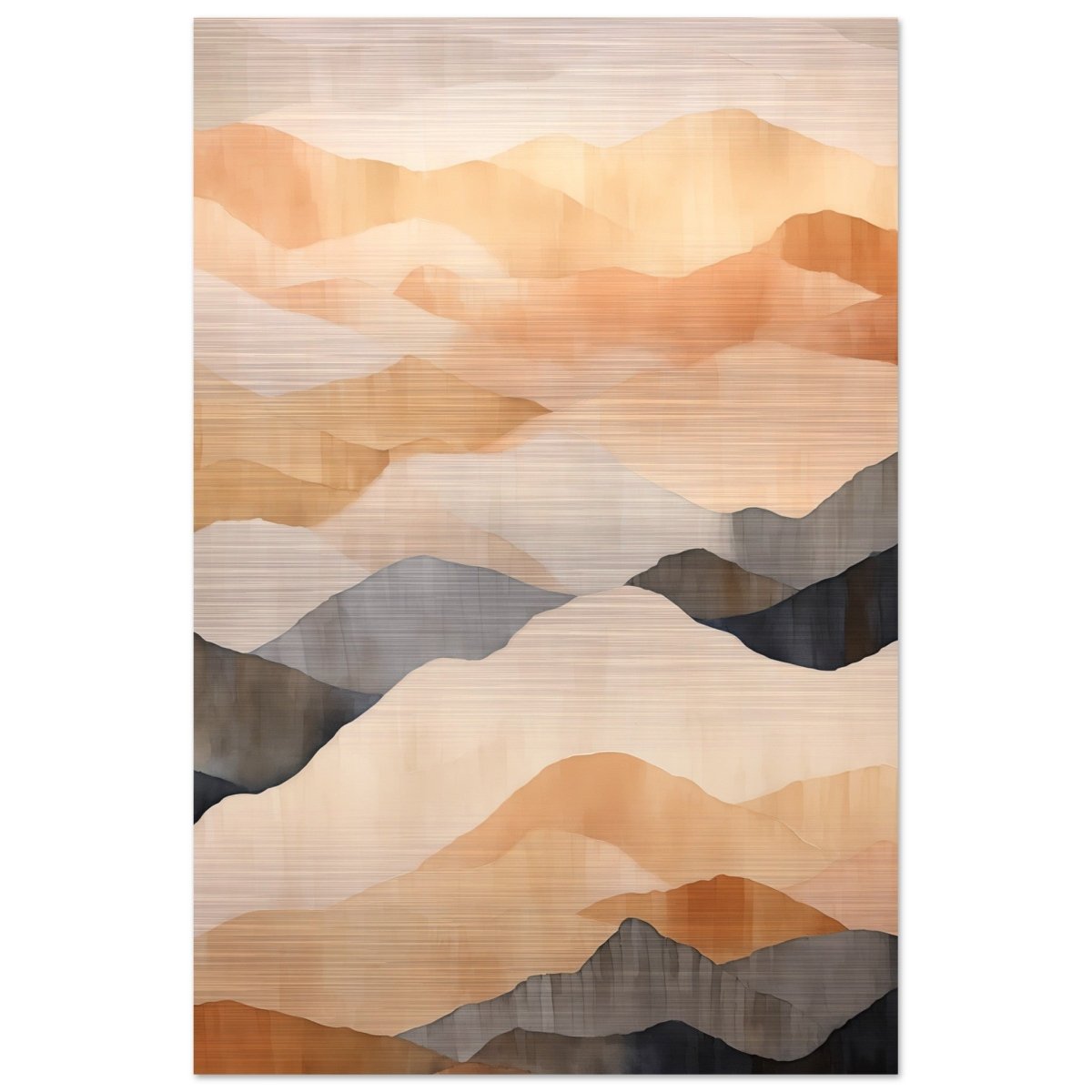 Da Vinci Abstract Art Wall art print - Brushed Aluminum Print - 40x60 cm / 16x24″ - 