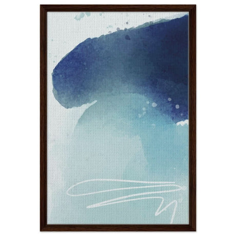 Da Vinci Abstract Art Wall art print - Framed Canvas - 50x75 cm / 20x30″ - Dark wood frame