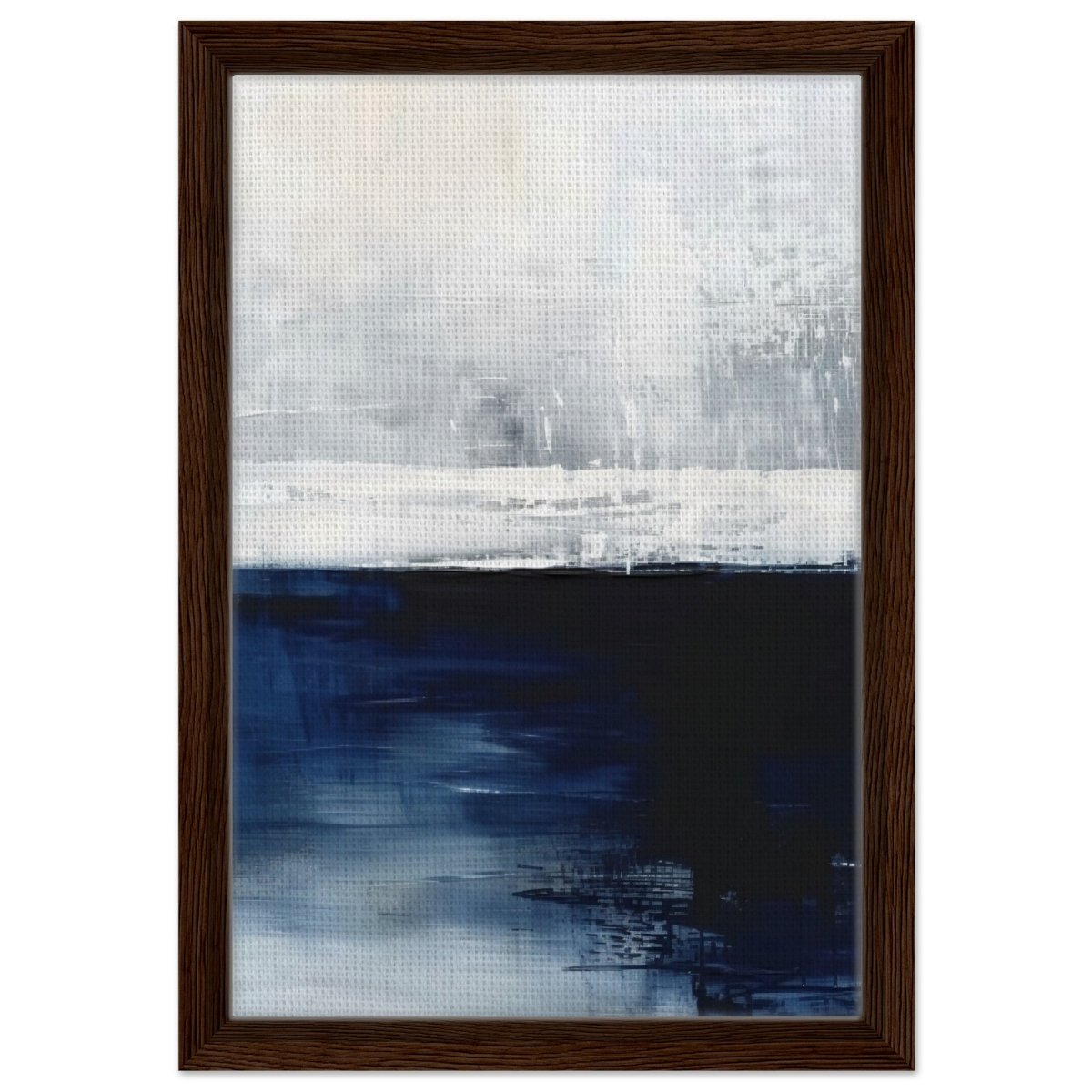 Da Vinci Abstract Art Wall art print - Framed Canvas - 30x45 cm / 12x18″ - Dark wood frame