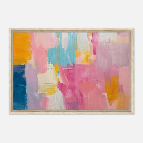 Da Vinci Abstract Art Wall art print - Framed Canvas - 50x75 cm / 20x30″ - Wood frame