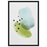 Da Vinci Abstract Art Wall art print - Framed Canvas - 60x90 cm / 24x36″ - Black frame
