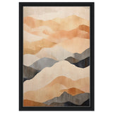 Da Vinci Abstract Art Wall art print - Framed Canvas - 40x60 cm / 16x24″ - Black frame