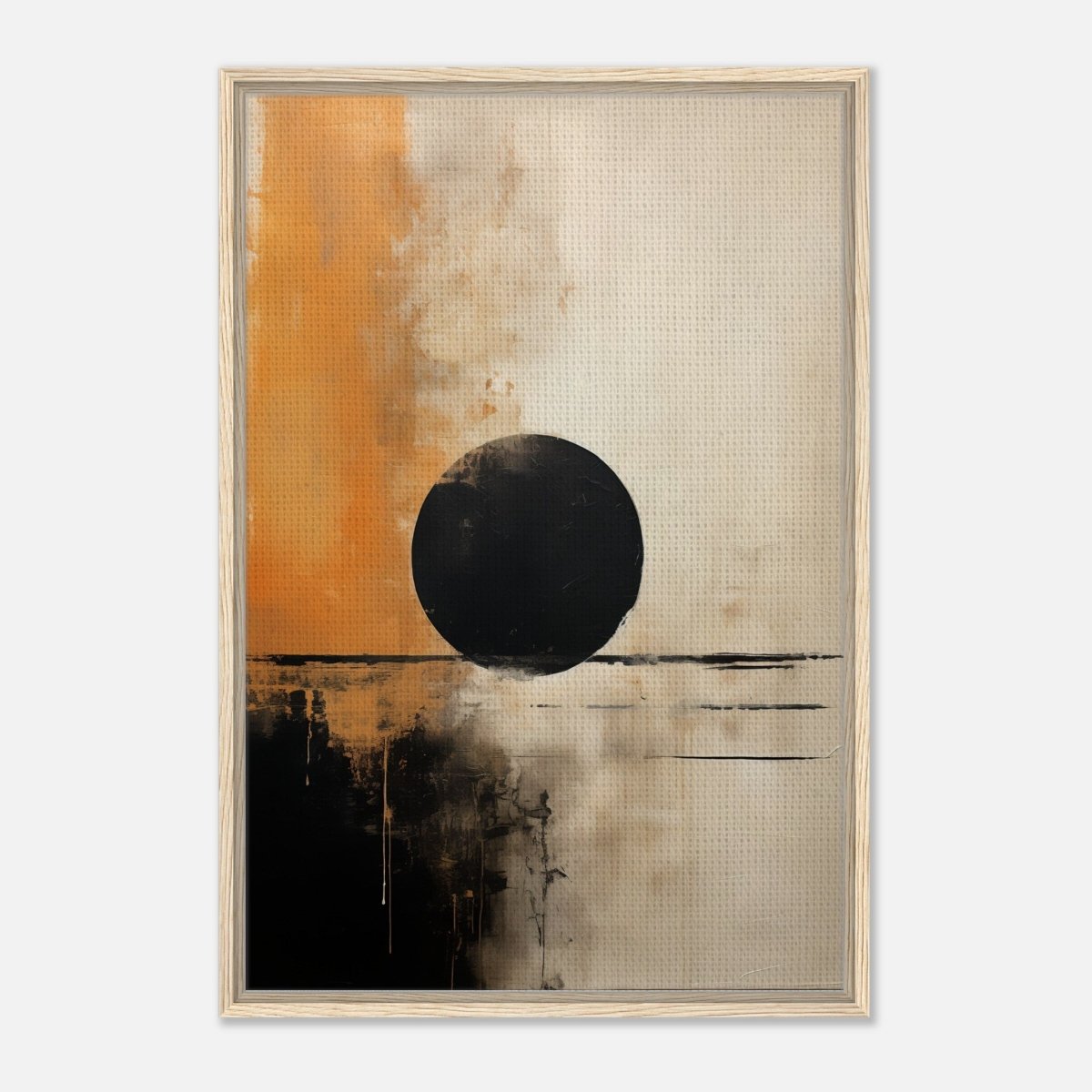 Da Vinci Abstract Art Wall art print - Framed Canvas - 60x90 cm / 24x36″ - Wood frame