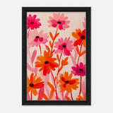Da Vinci Abstract Art wall art print - Framed Canvas - 30x45 cm / 12x18″ - Black frame