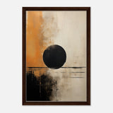 Da Vinci Abstract Art Wall art print - Framed Canvas - 40x60 cm / 16x24″ - Dark wood frame