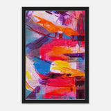 Da Vinci Abstract Art Wall art print - Framed Canvas - 40x60 cm / 16x24″ - Black frame