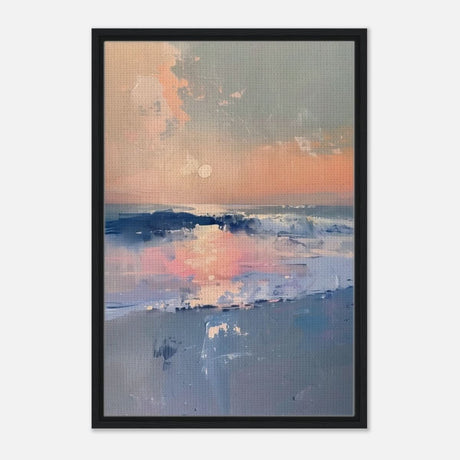 Da Vinci Abstract Art Wall art print - Framed Canvas - 50x75 cm / 20x30″ - Black frame