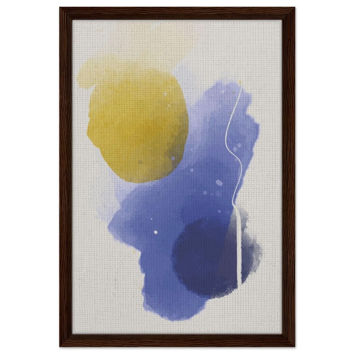 Da Vinci Abstract Art Wall art print - Framed Canvas - 40x60 cm / 16x24″ - Dark wood frame