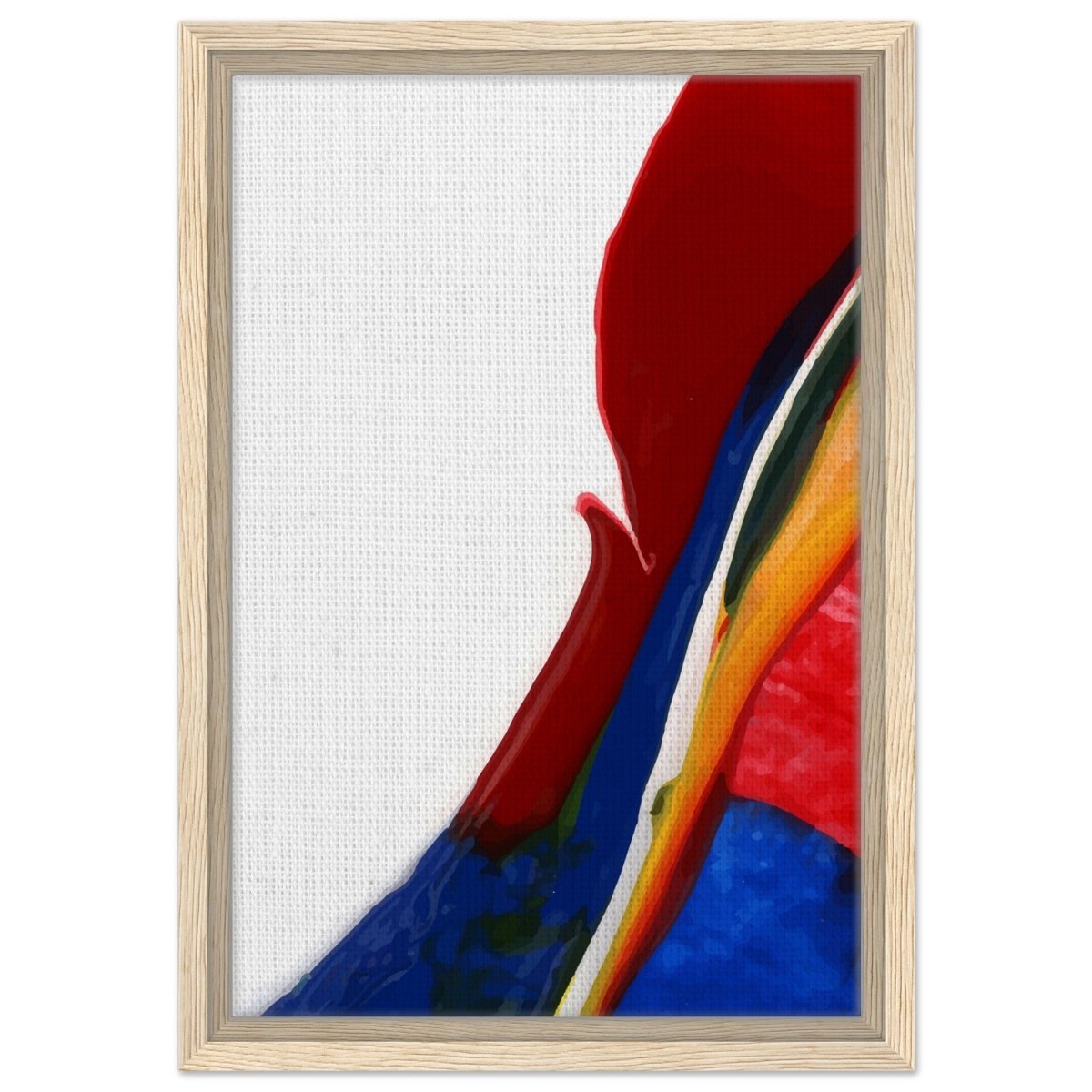 Da Vinci Abstract Art Wall art print - Framed Canvas - 30x45 cm / 12x18″ - Wood frame