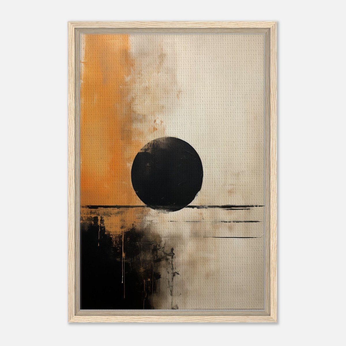 Da Vinci Abstract Art Wall art print - Framed Canvas - 40x60 cm / 16x24″ - Wood frame