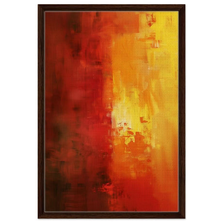 Da Vinci Abstract Art Wall art print - Framed Canvas - 50x75 cm / 20x30″ - Dark wood frame