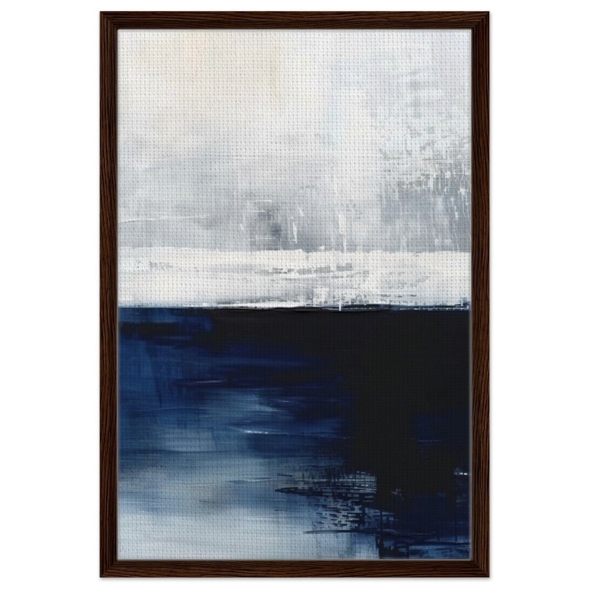 Da Vinci Abstract Art Wall art print - Framed Canvas - 50x75 cm / 20x30″ - Dark wood frame
