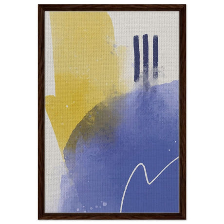 Da Vinci Abstract Art Wall art print - Framed Canvas - 50x75 cm / 20x30″ - Dark wood frame