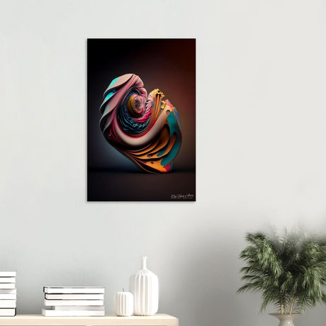 Da Vinci Abstract Art - Wood Prints - 50x75 cm / 20x30″ - 10 mm