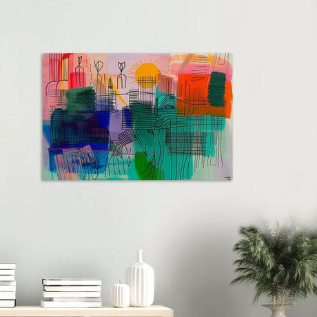 Da Vinci Abstract Art - Wood Prints - 60x90 cm / 24x36″ - 20 mm