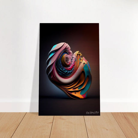 Da Vinci Abstract Art - Brushed Aluminum Print - 40x60 cm / 16x24″ - 