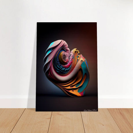 Da Vinci Abstract Art - Brushed Aluminum Print - 70x100 cm / 28x40″ - 