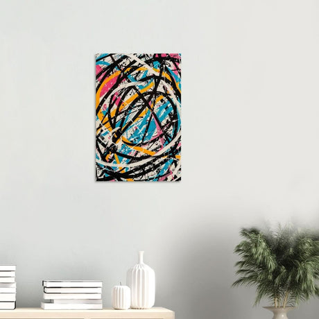 Da Vinci Abstract expressionism Wall Art - Wood Prints - 40x60 cm / 16x24″ - 20 mm