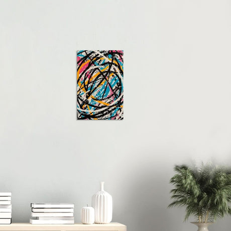 Da Vinci Abstract expressionism Wall Art - Wood Prints - 30x45 cm / 12x18″ - 20 mm