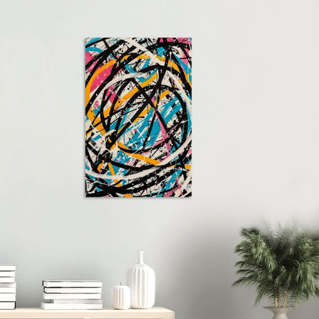 Da Vinci Abstract expressionism Wall Art - Wood Prints - 50x75 cm / 20x30″ - 10 mm