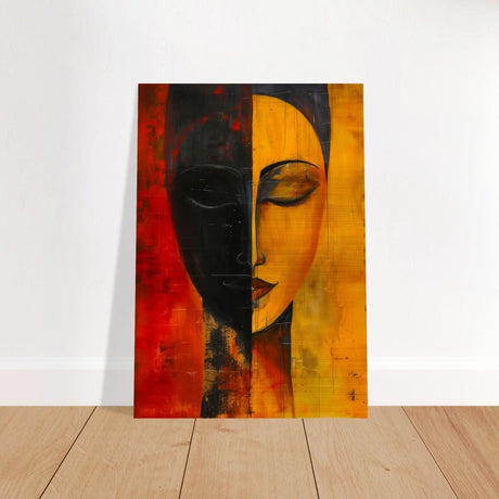 Da Vinci Abstract Geometric Wall art print - Brushed Aluminum Print - 70x100 cm / 28x40″ - 
