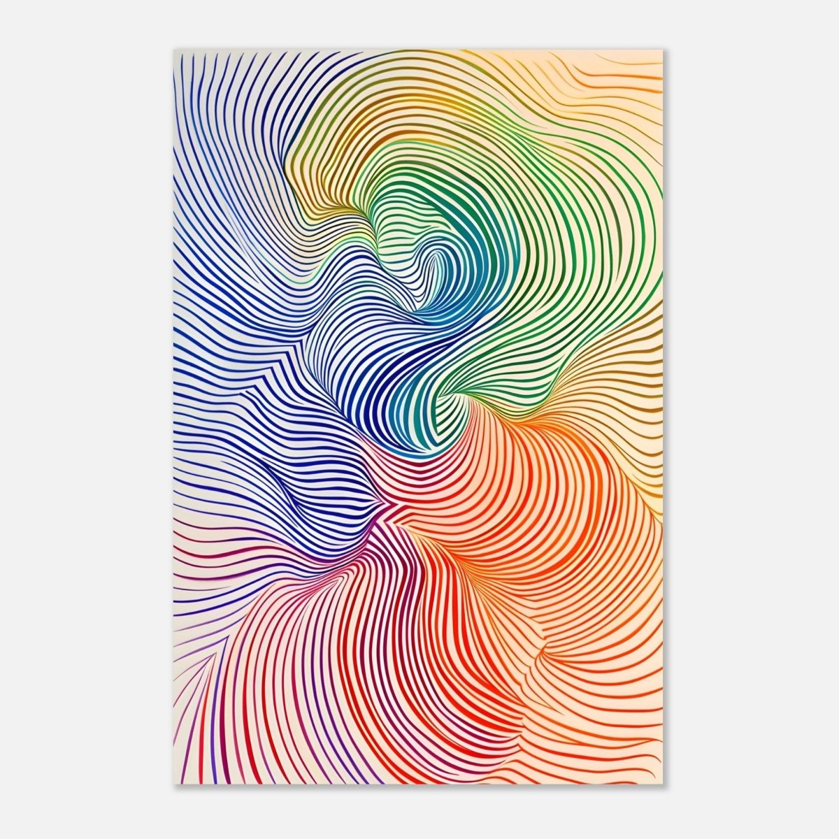 Da Vinci Abstract Minimalist Art - Aluminum Print - 40x60 cm / 16x24″ - 
