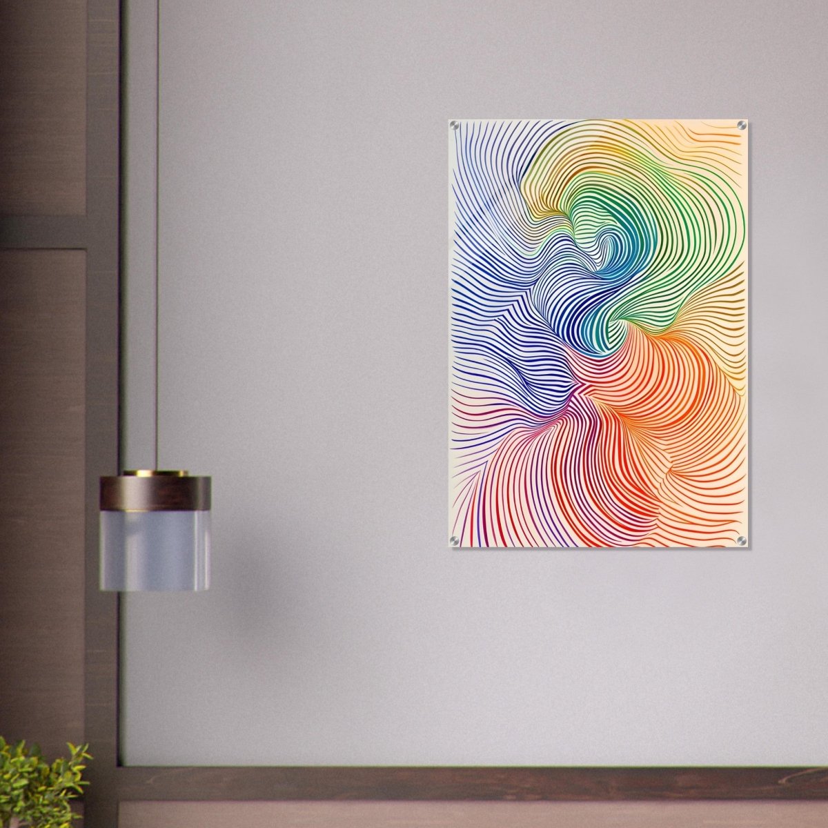 Da Vinci Abstract Minimalist Art - Acrylic Print - 70x100 cm / 28x40″ - 