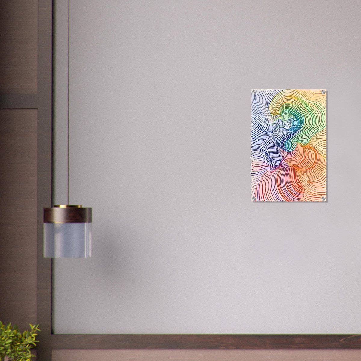 Da Vinci Abstract Minimalist Art - Acrylic Print - 40x60 cm / 16x24″ - 
