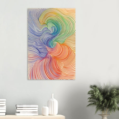 Da Vinci Abstract Minimalist Art - Wood Prints - 60x90 cm / 24x36″ - 20 mm