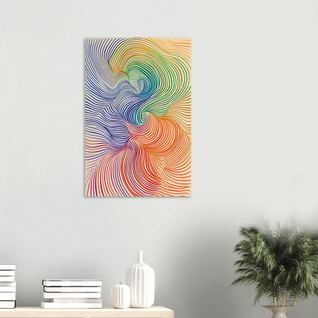 Da Vinci Abstract Minimalist Art - Wood Prints - 50x75 cm / 20x30″ - 10 mm