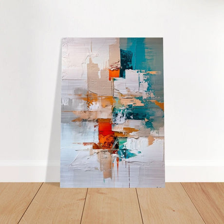 Da Vinci Abstract Modern Wall art - Brushed Aluminum Print - 70x100 cm / 28x40″ - 