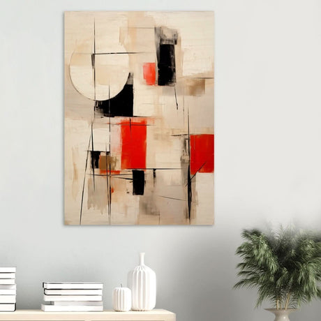 Da Vinci Abstract Modern Wall art - Wood Prints - 70x100 cm / 28x40″ - 20 mm