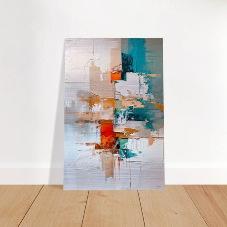 Da Vinci Abstract Modern Wall art - Brushed Aluminum Print - 30x45 cm / 12x18″ - 