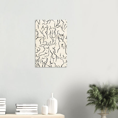 Da Vinci Abstract Modern Wall Art - Wood Prints - 40x60 cm / 16x24″ - 10 mm