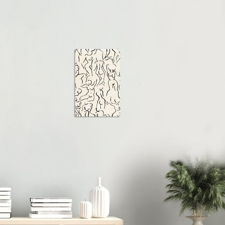 Da Vinci Abstract Modern Wall Art - Wood Prints - 30x45 cm / 12x18″ - 20 mm