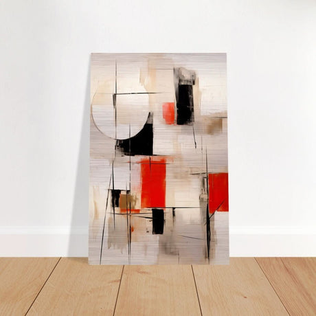 Da Vinci Abstract Modern Wall art - Brushed Aluminum Print - 50x75 cm / 20x30″ - 