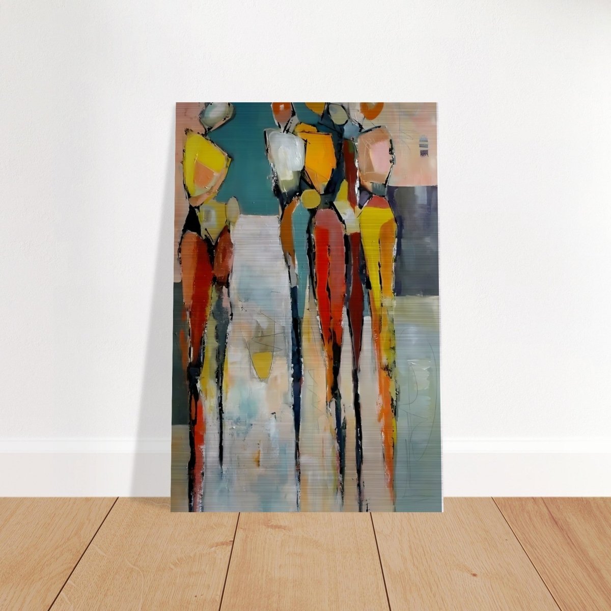 Da Vinci Abstract Modern Wall art - Brushed Aluminum Print - 30x45 cm / 12x18″ - 