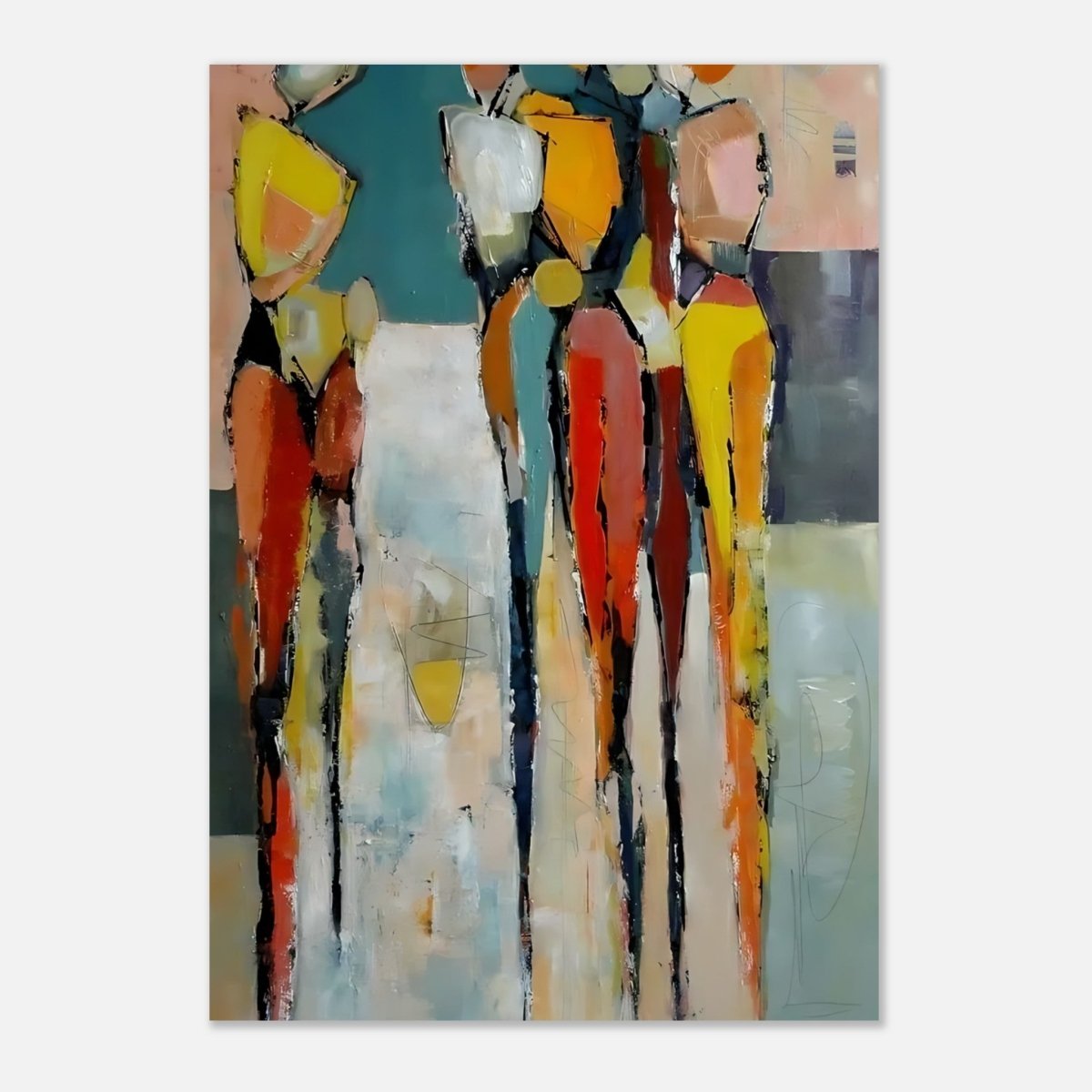 Da Vinci Abstract Modern Wall art - Aluminum Print - 70x100 cm / 28x40″ - 