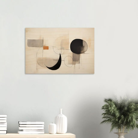 Da Vinci Abstract Modern Wall art - Wood Prints - 50x75 cm / 20x30″ - 20 mm